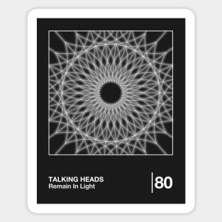 Talking Heads / Minimal Style Graphic Design Sticker